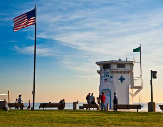 Main Beach park in Laguna Beach